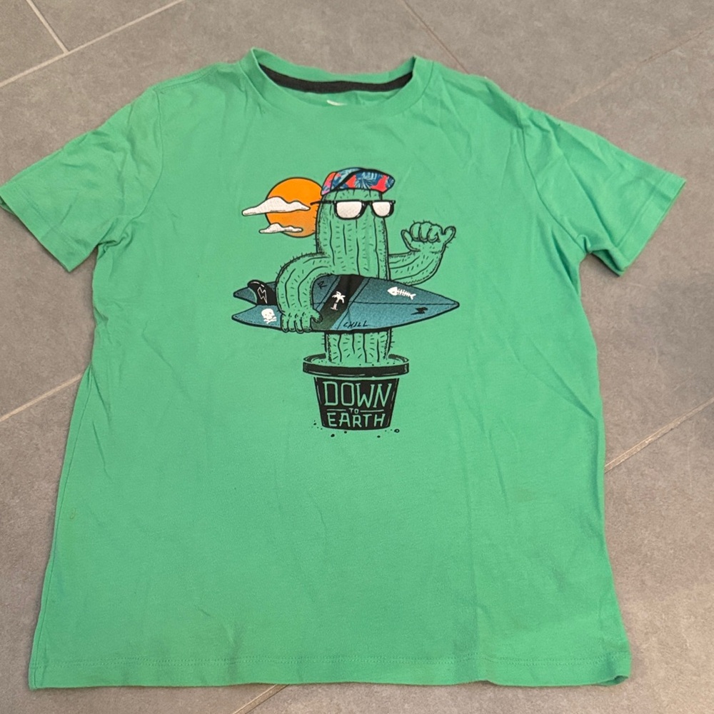 Old Navy Green Kids Tee with Cactus Graphic ✨5 for $15!✨
